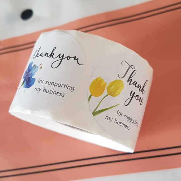 100 pcs 1.5" In. Thank You Stickers - Picture 4 of 13